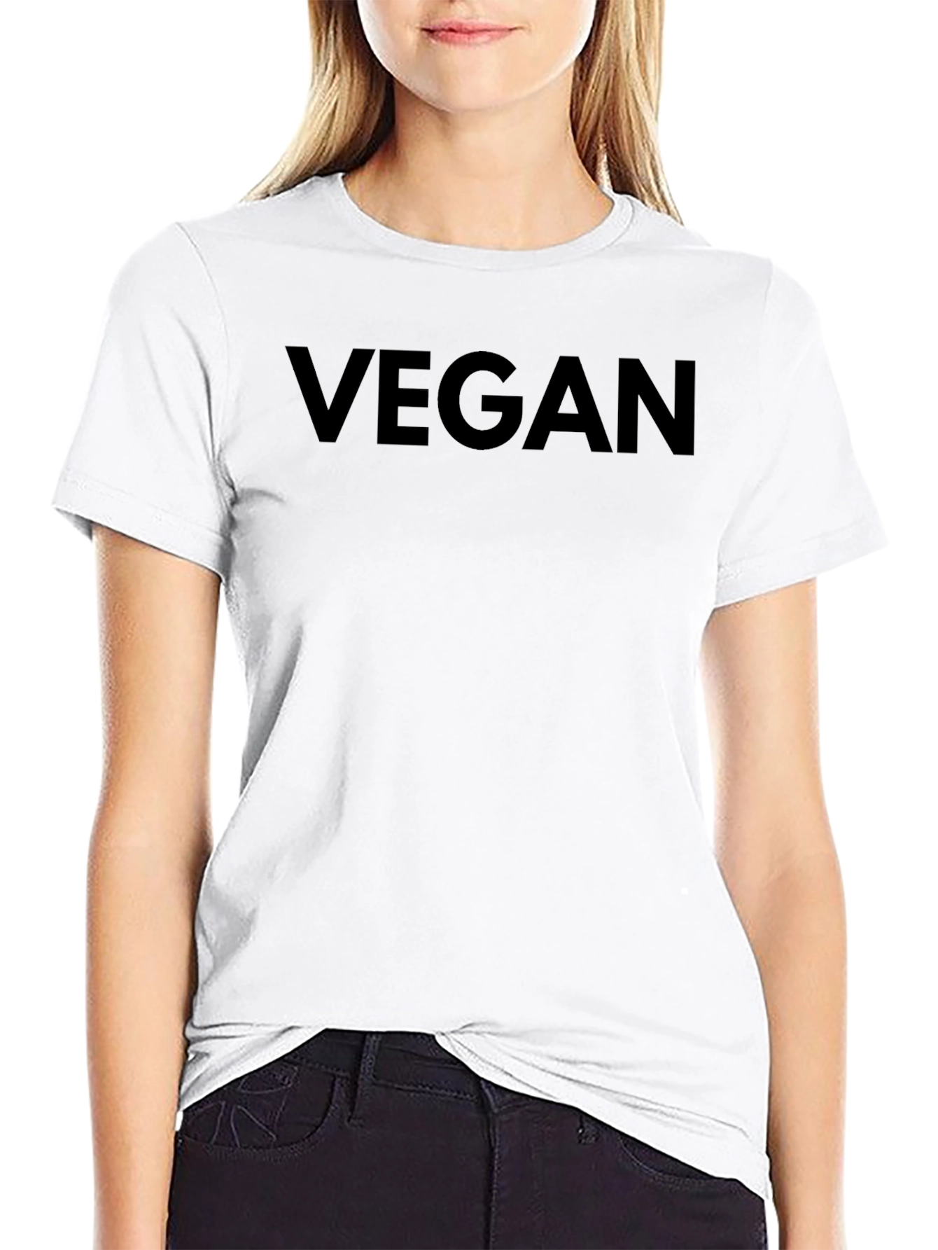 Vegan Statement Tee - Bold Black Unisex T-Shirt