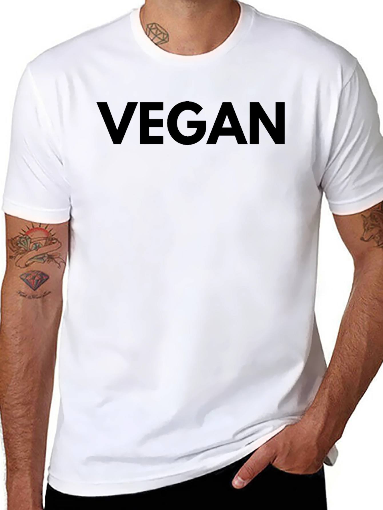 Vegan Statement Tee - Bold Black Unisex T-Shirt