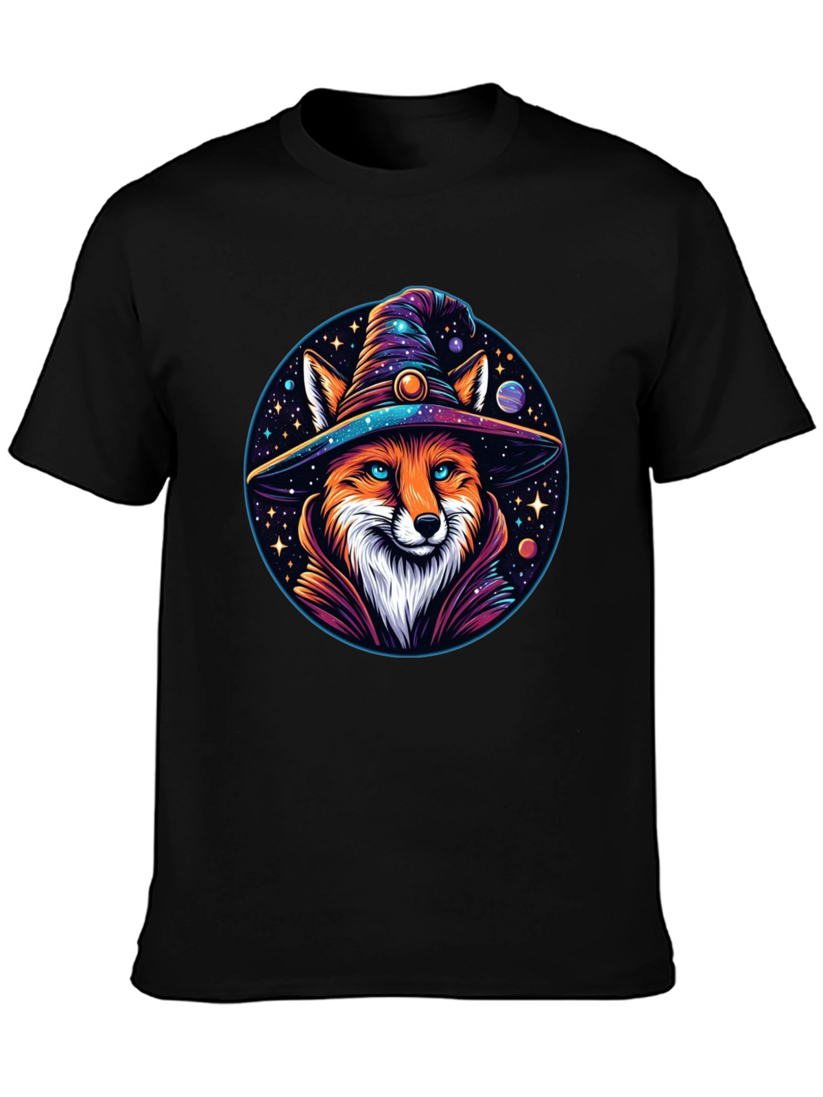 Wizard Fox Graphic T-Shirt