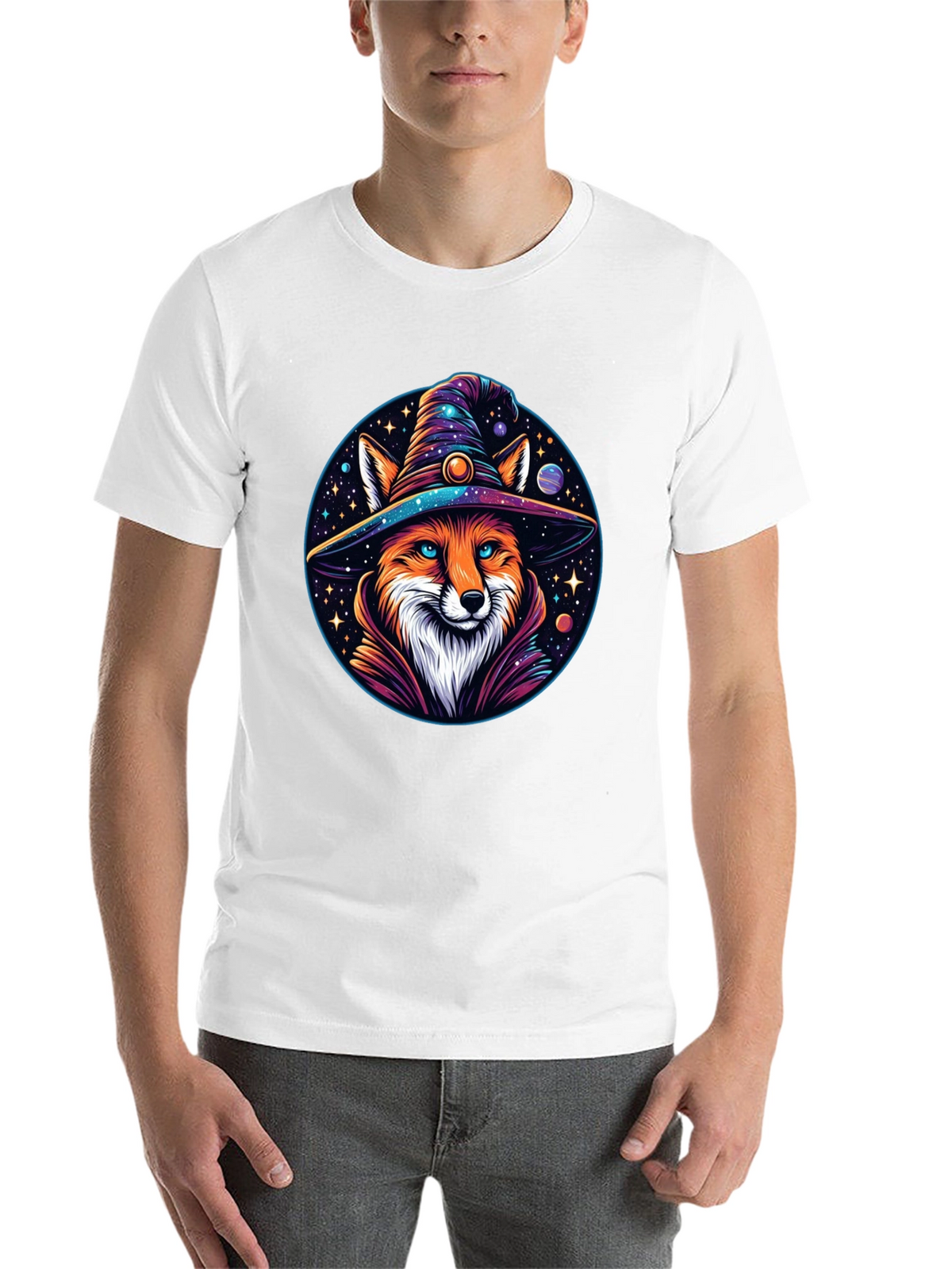 Wizard Fox Graphic T-Shirt