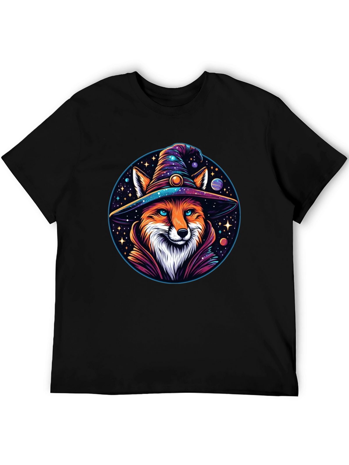 Wizard Fox Graphic T-Shirt