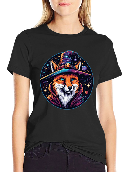 Wizard Fox Graphic T-Shirt