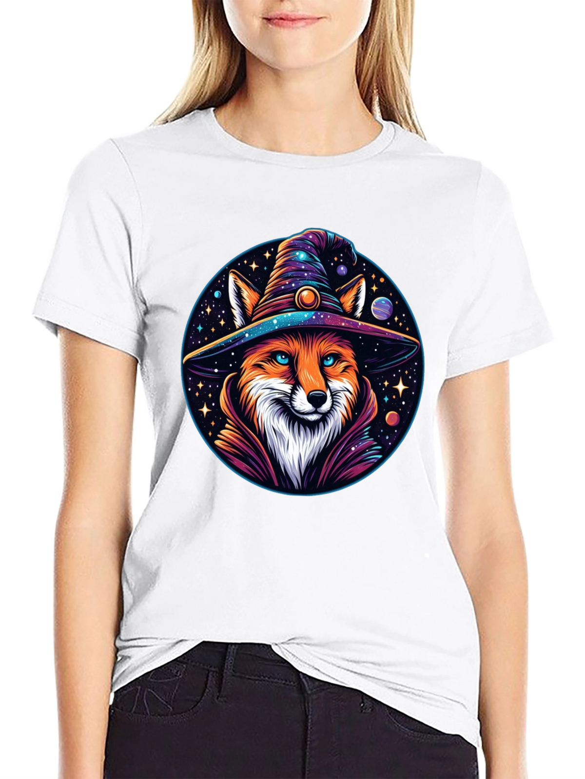 Wizard Fox Graphic T-Shirt