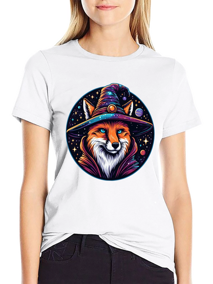 Wizard Fox Graphic T-Shirt
