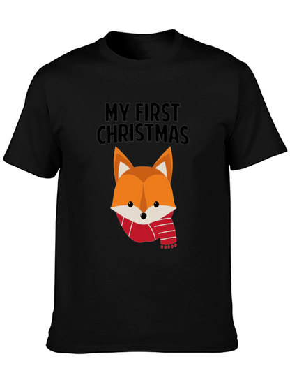 My First Christmas Fox T-Shirt