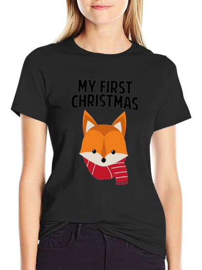 My First Christmas Fox T-Shirt