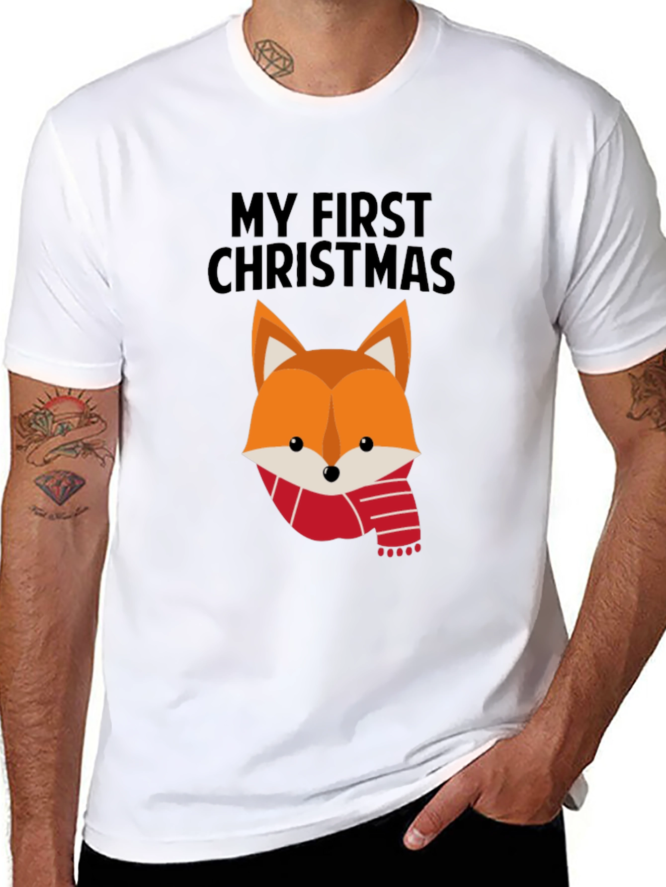 My First Christmas Fox T-Shirt