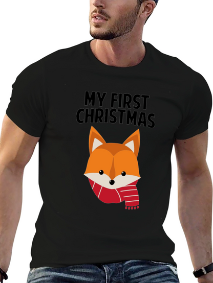My First Christmas Fox T-Shirt