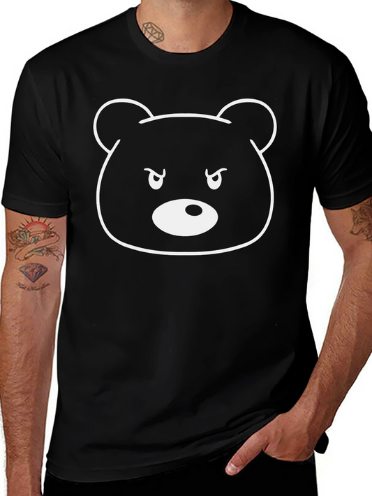 Mens Black Bear Graphic T-Shirt