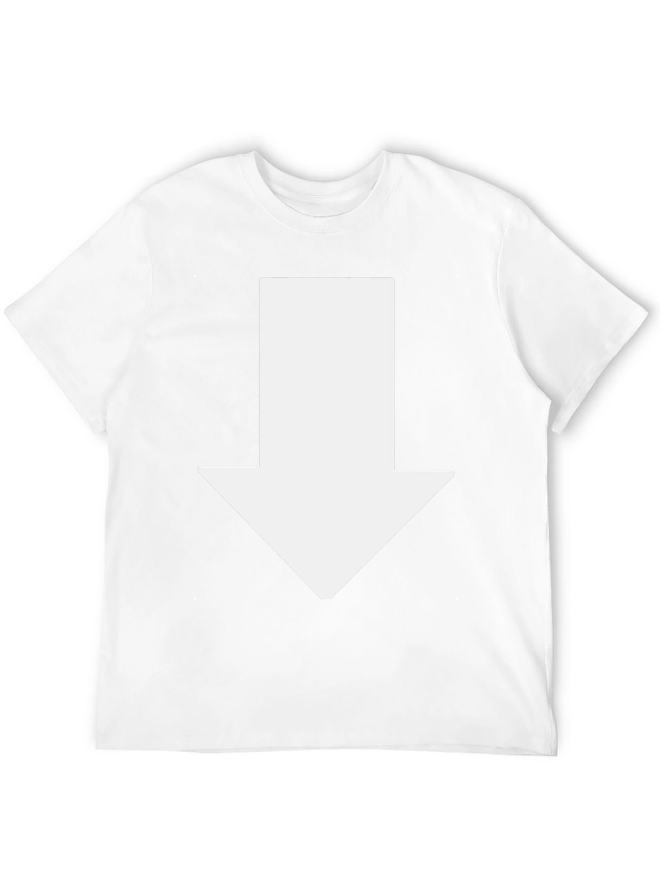 Arrow Down Graphic Tee - Casual Black T-Shirt