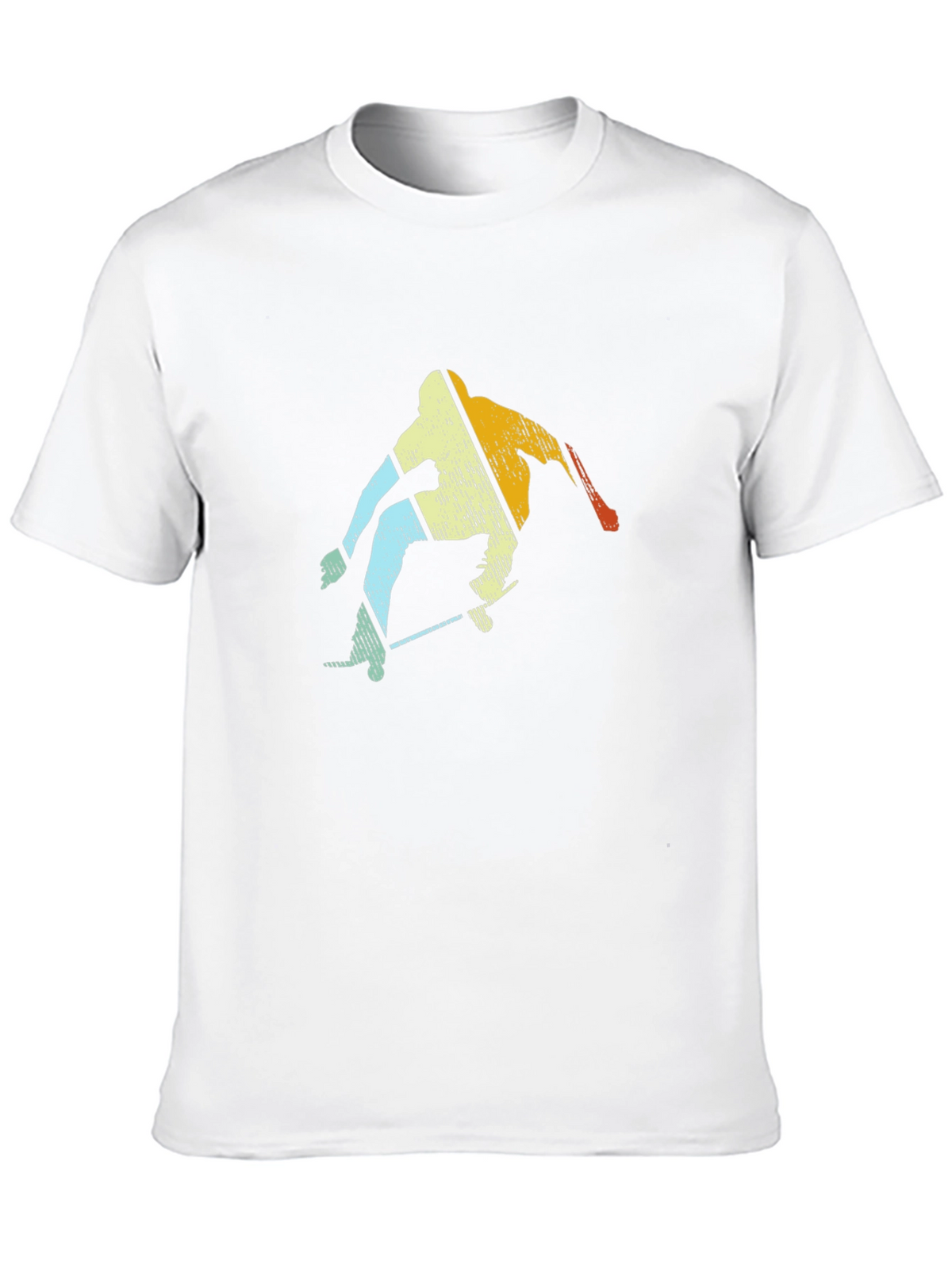 Retro Skateboarder Graphic Tee - Cool Black T-Shirt