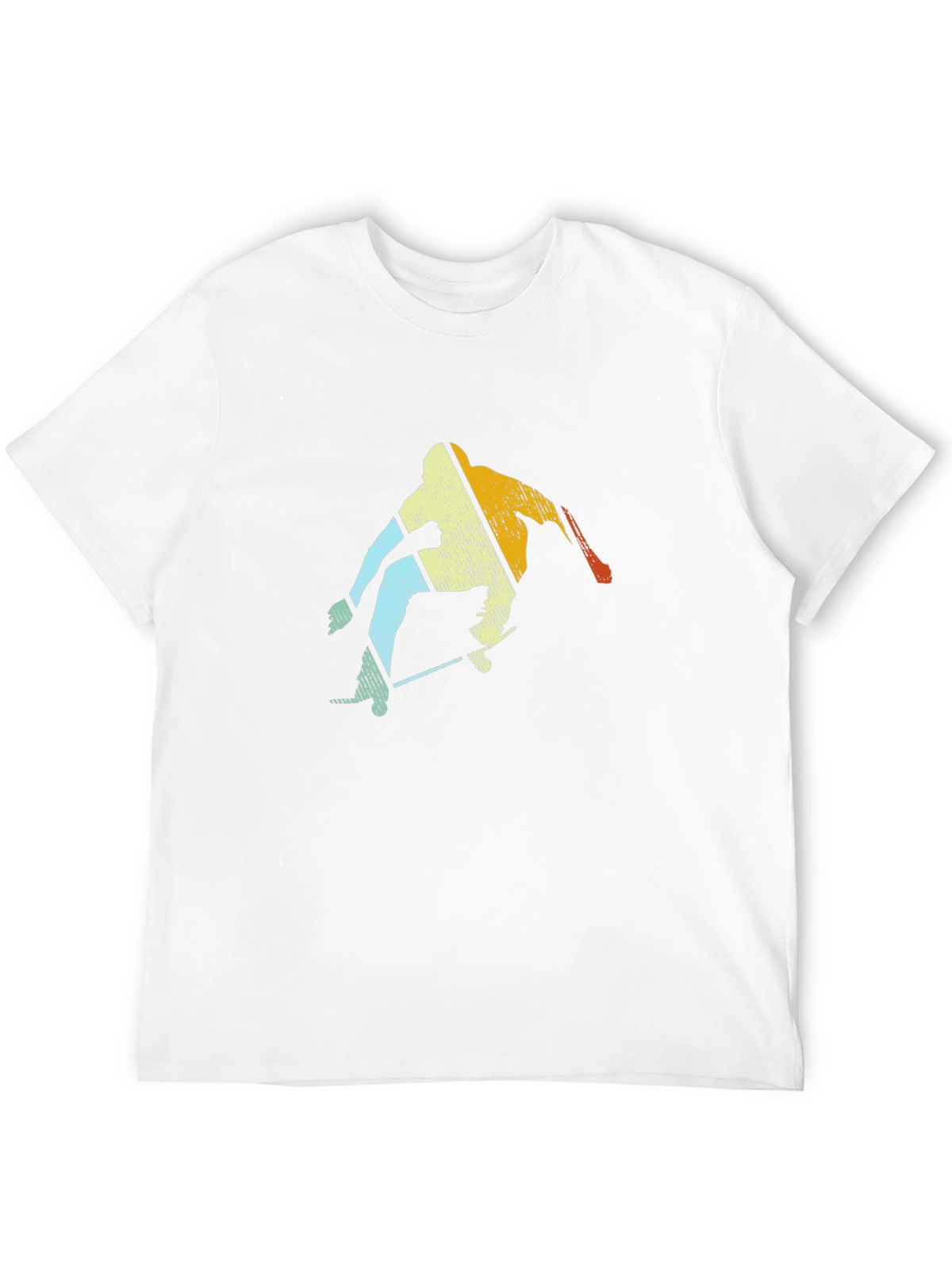 Retro Skateboarder Graphic Tee - Cool Black T-Shirt