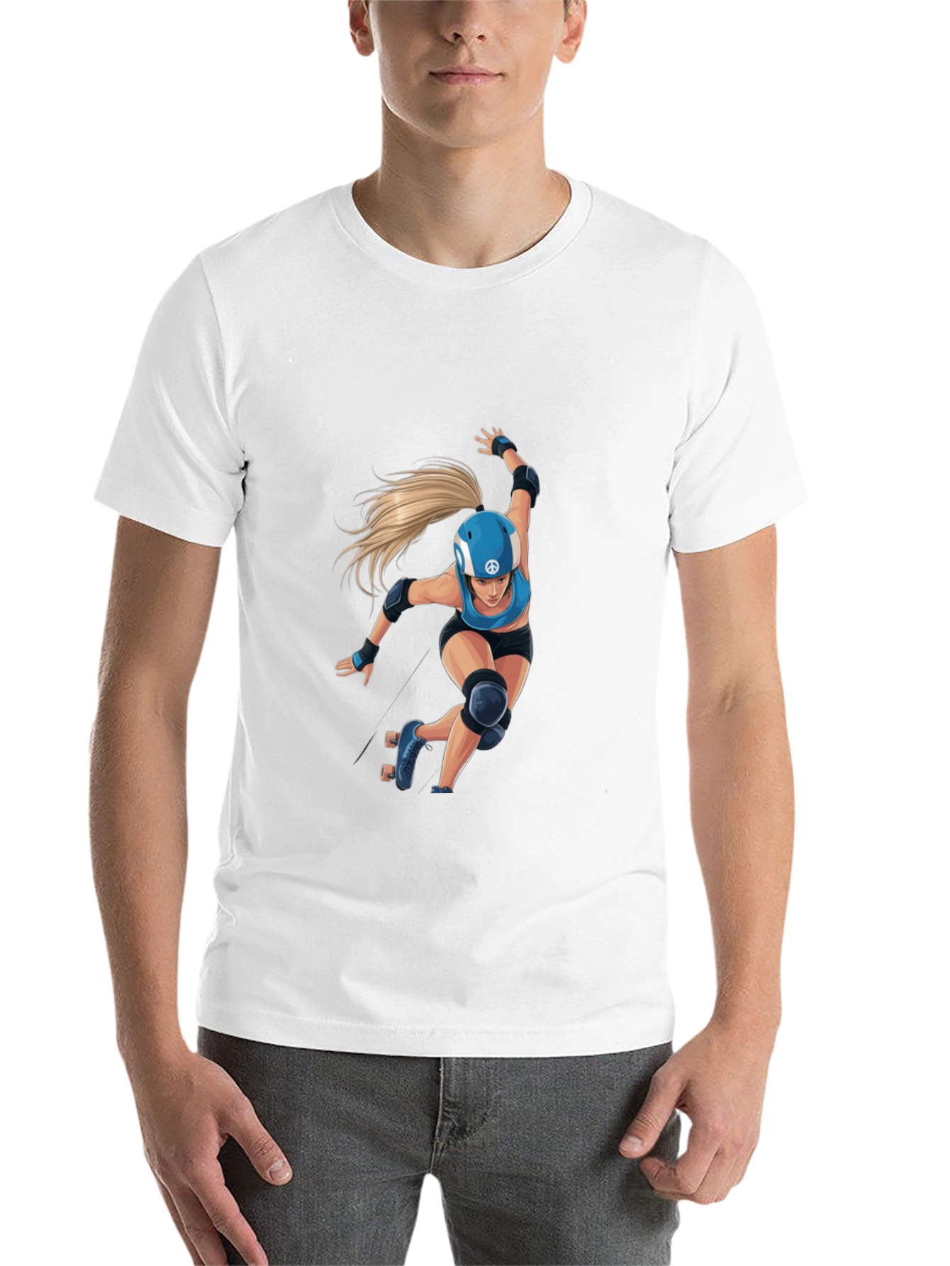 Roller Derby Graphic Tee - Black Cotton Blend