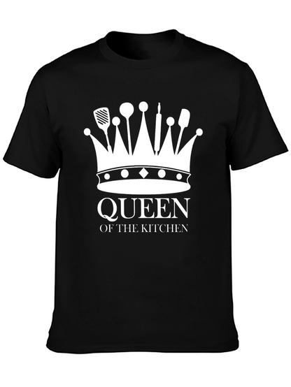 Queen of the Kitchen Graphic T-Shirt - Black