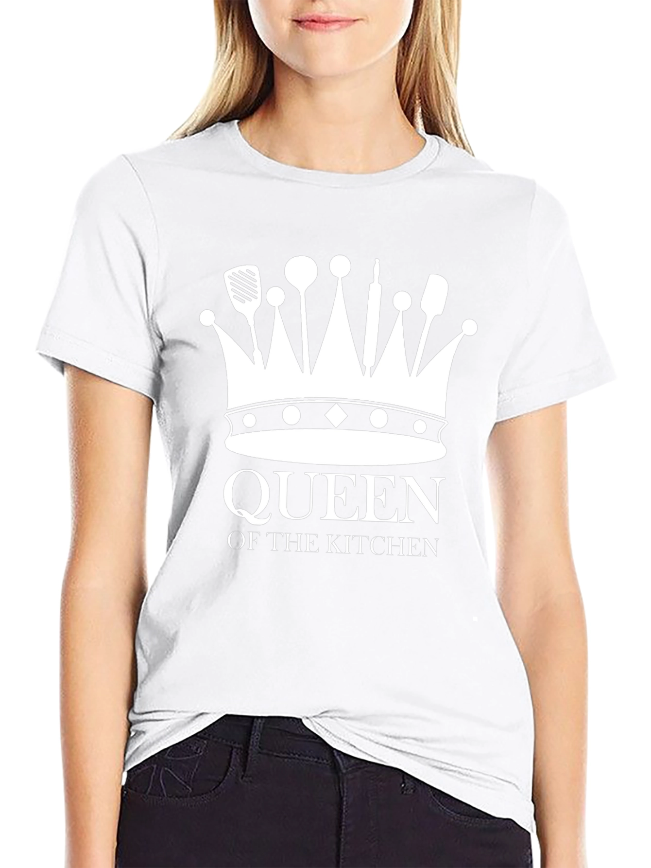 Queen of the Kitchen Graphic T-Shirt - Black