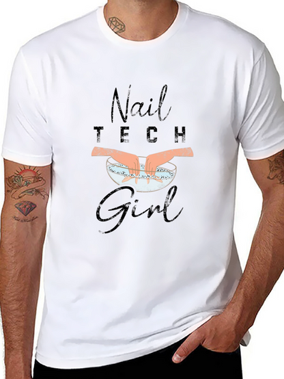 Nail Tech Girl T-Shirt - Manicure Design
