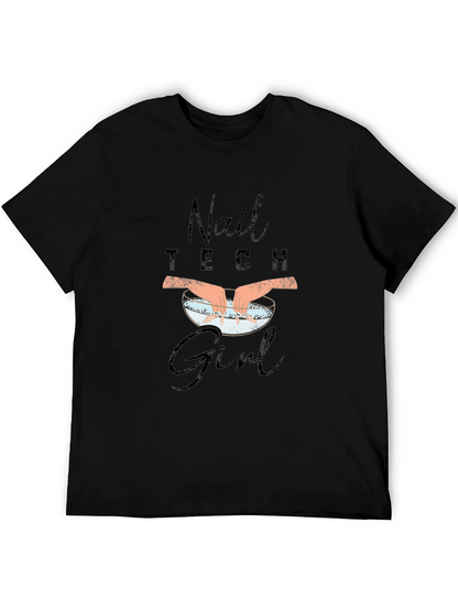 Nail Tech Girl T-Shirt - Manicure Design