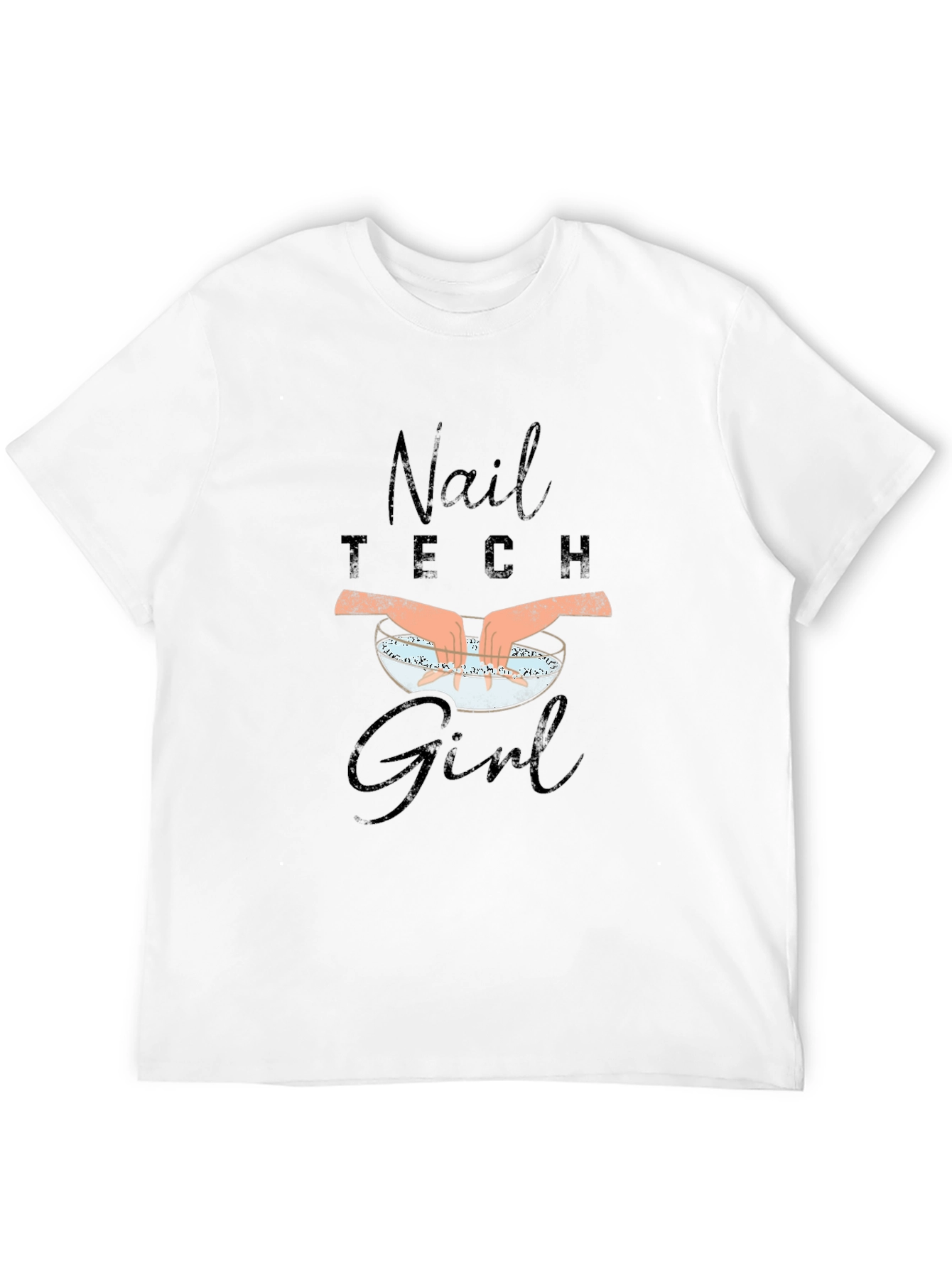 Nail Tech Girl T-Shirt - Manicure Design
