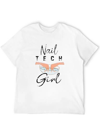 Nail Tech Girl T-Shirt - Manicure Design