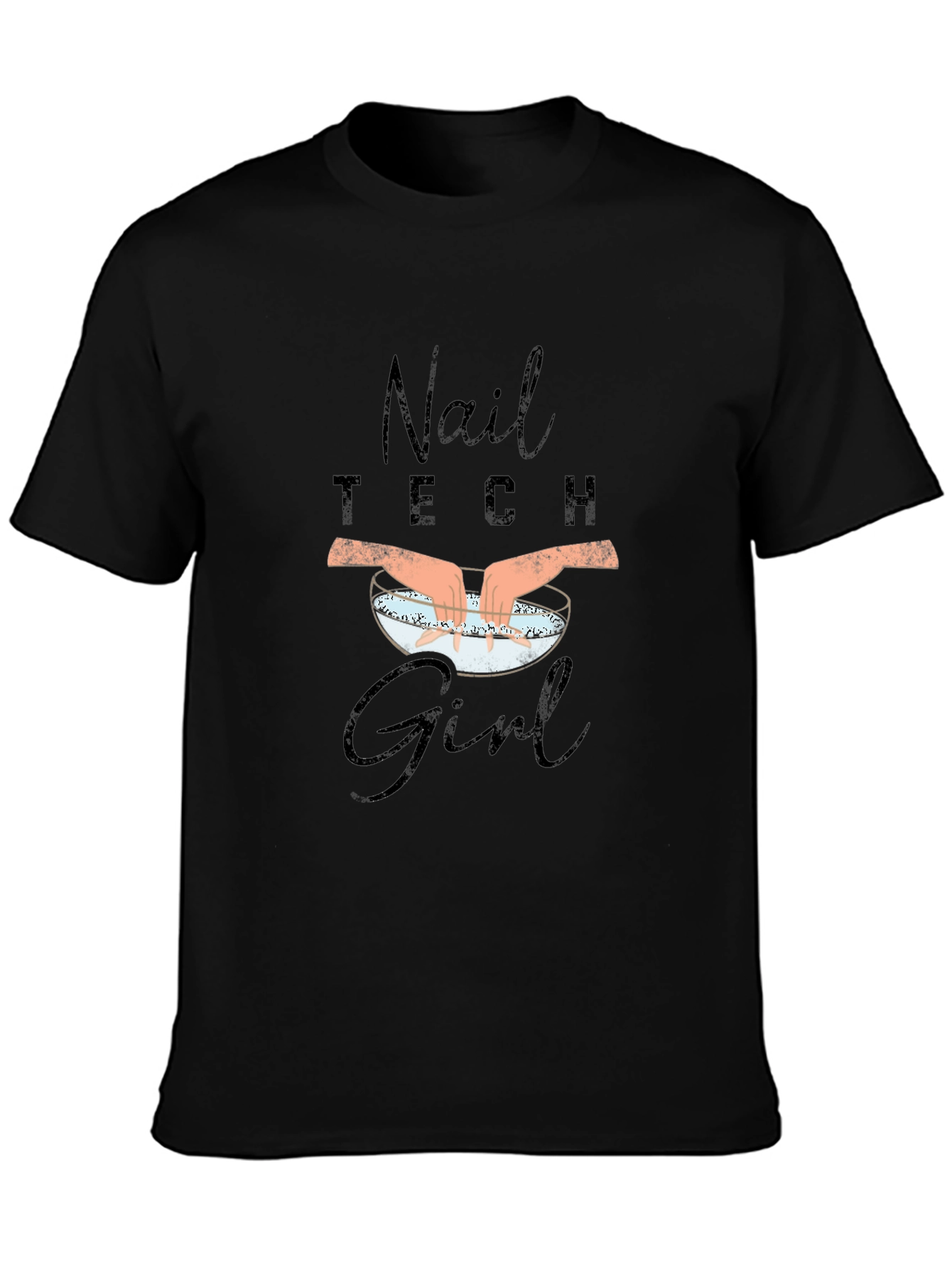 Nail Tech Girl T-Shirt - Manicure Design