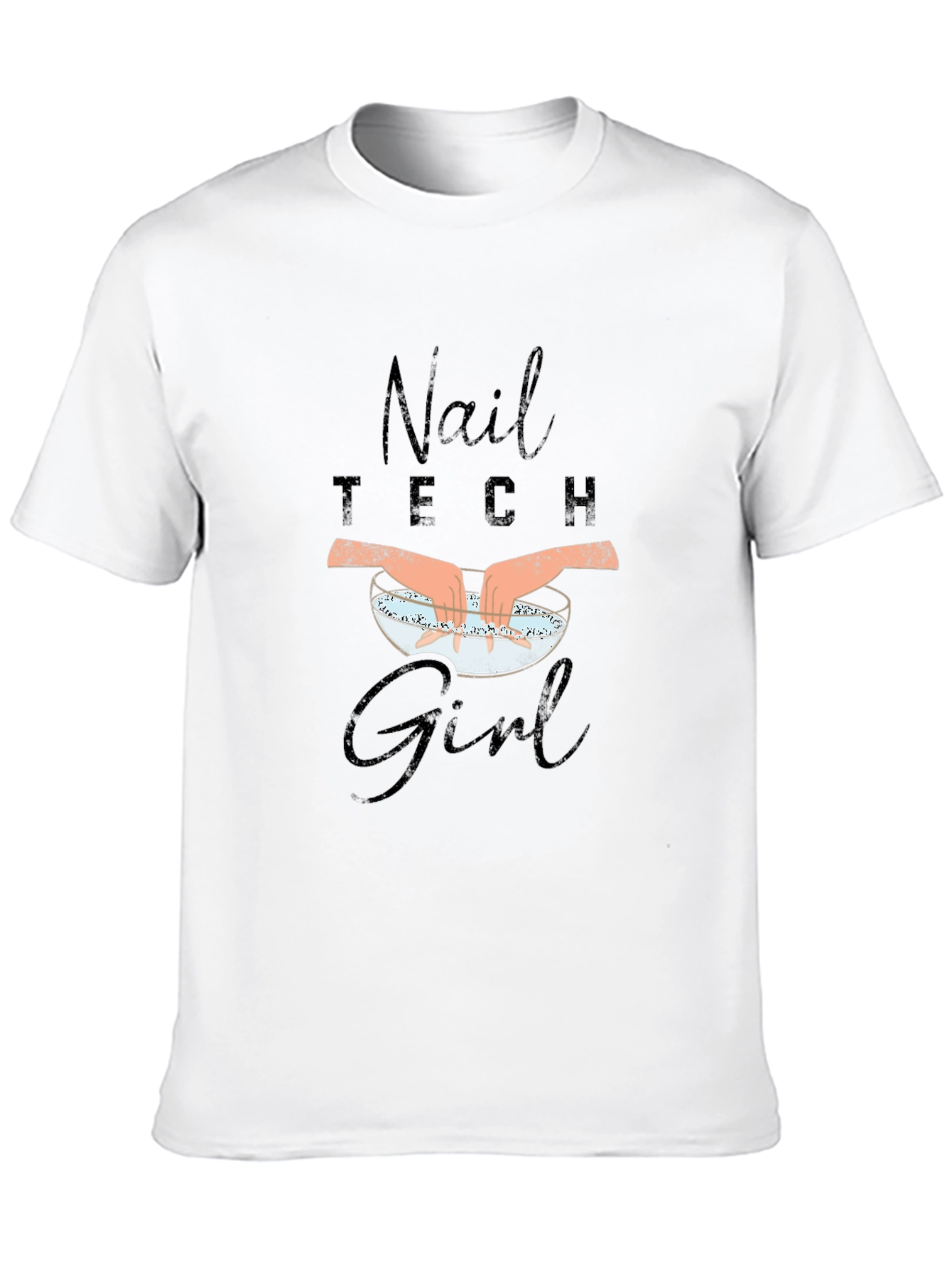 Nail Tech Girl T-Shirt - Manicure Design