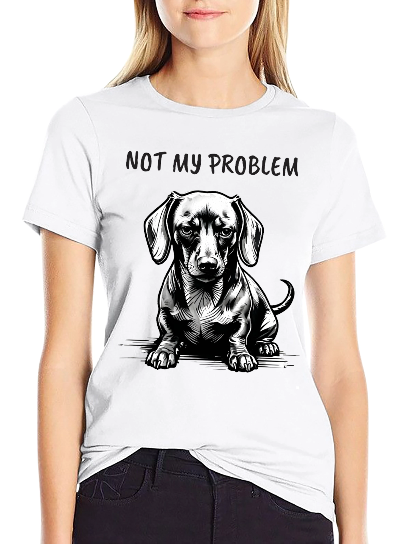 Dachshund Not My Problem Graphic Tee