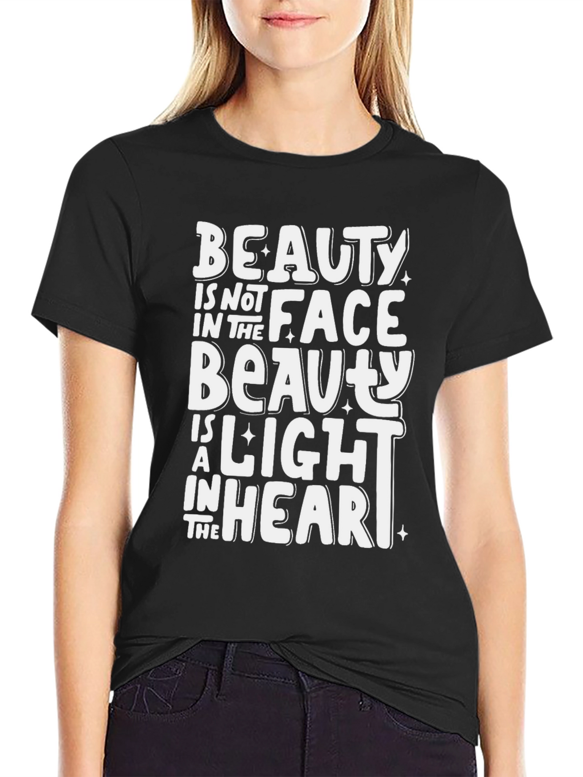 Beauty Within Graphic Tee - Black Unisex Shirt