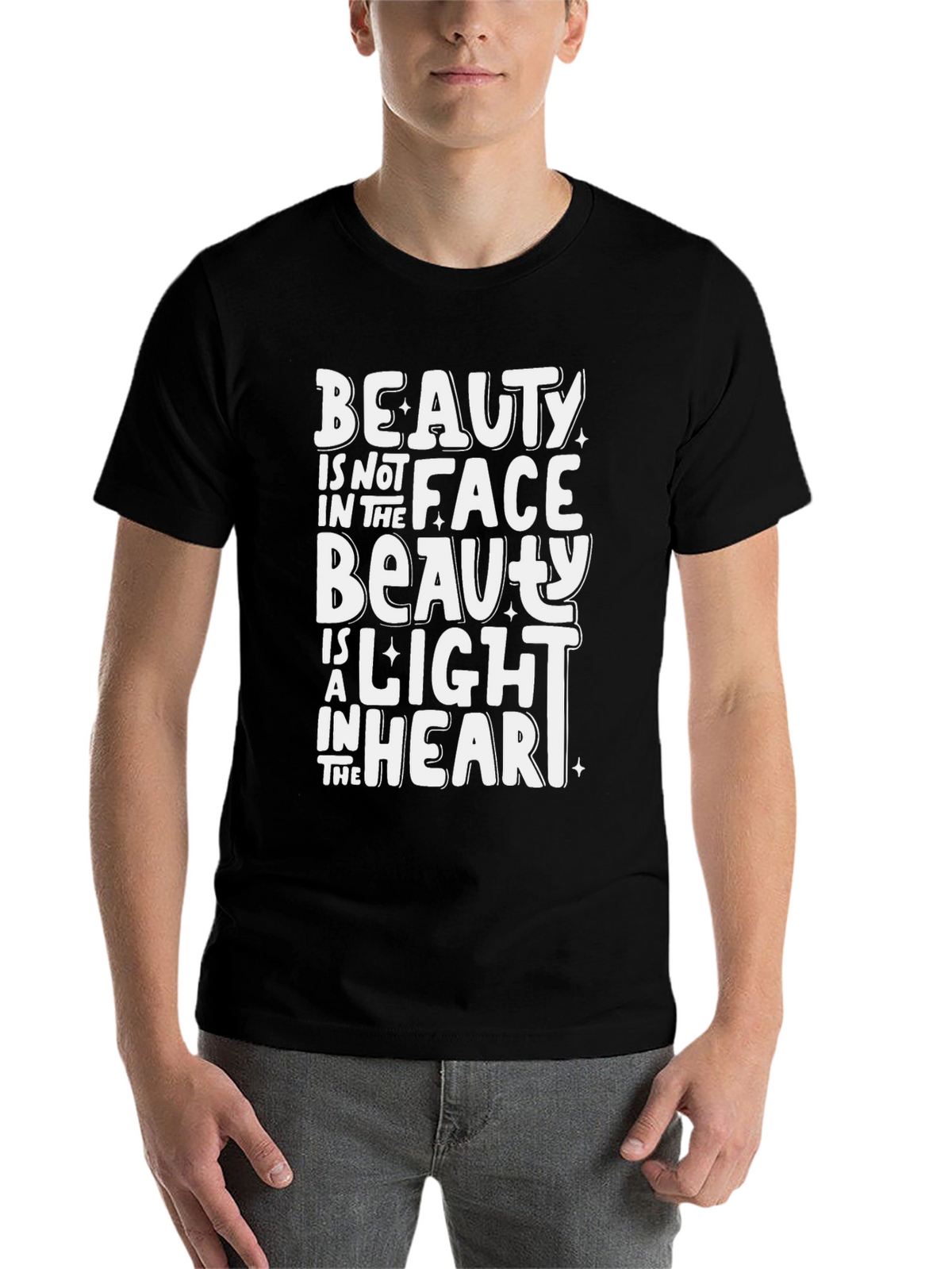 Beauty Within Graphic Tee - Black Unisex Shirt