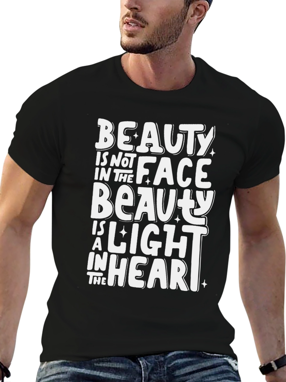 Beauty Within Graphic Tee - Black Unisex Shirt