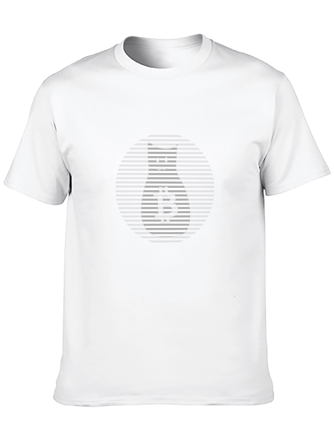 Bitcoin Cat Graphic T-Shirt - Black