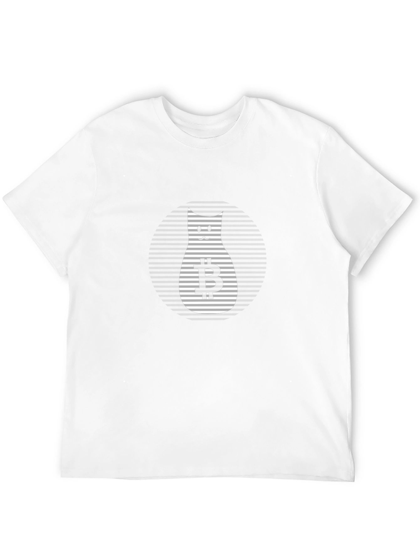 Bitcoin Cat Graphic T-Shirt - Black