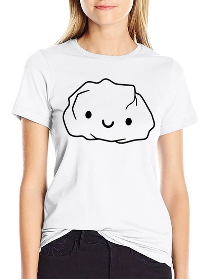Cute Rock Graphic Tee - Black Cotton T-Shirt