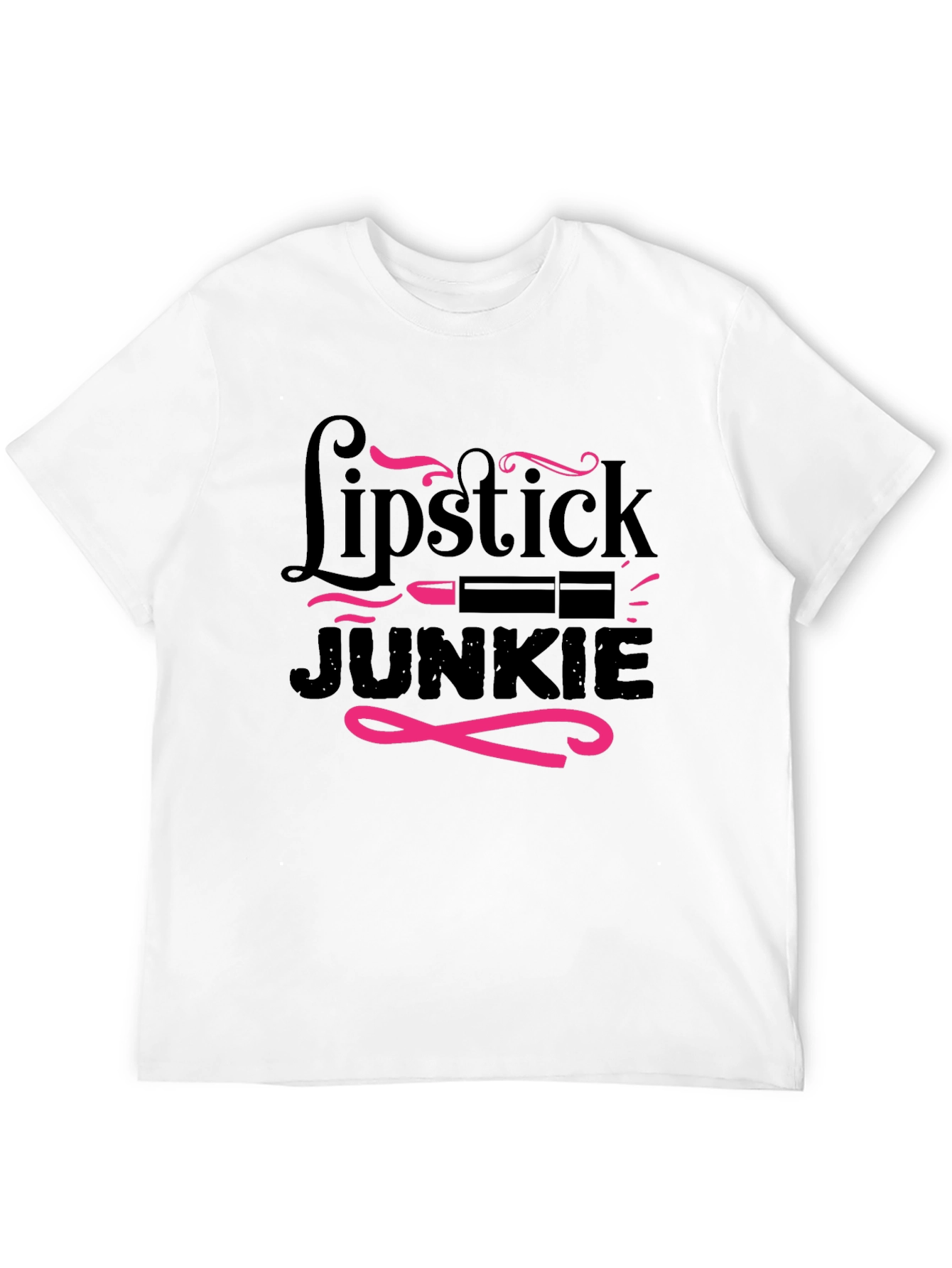 Lipstick Junkie Graphic T-Shirt - Stylish & Fun