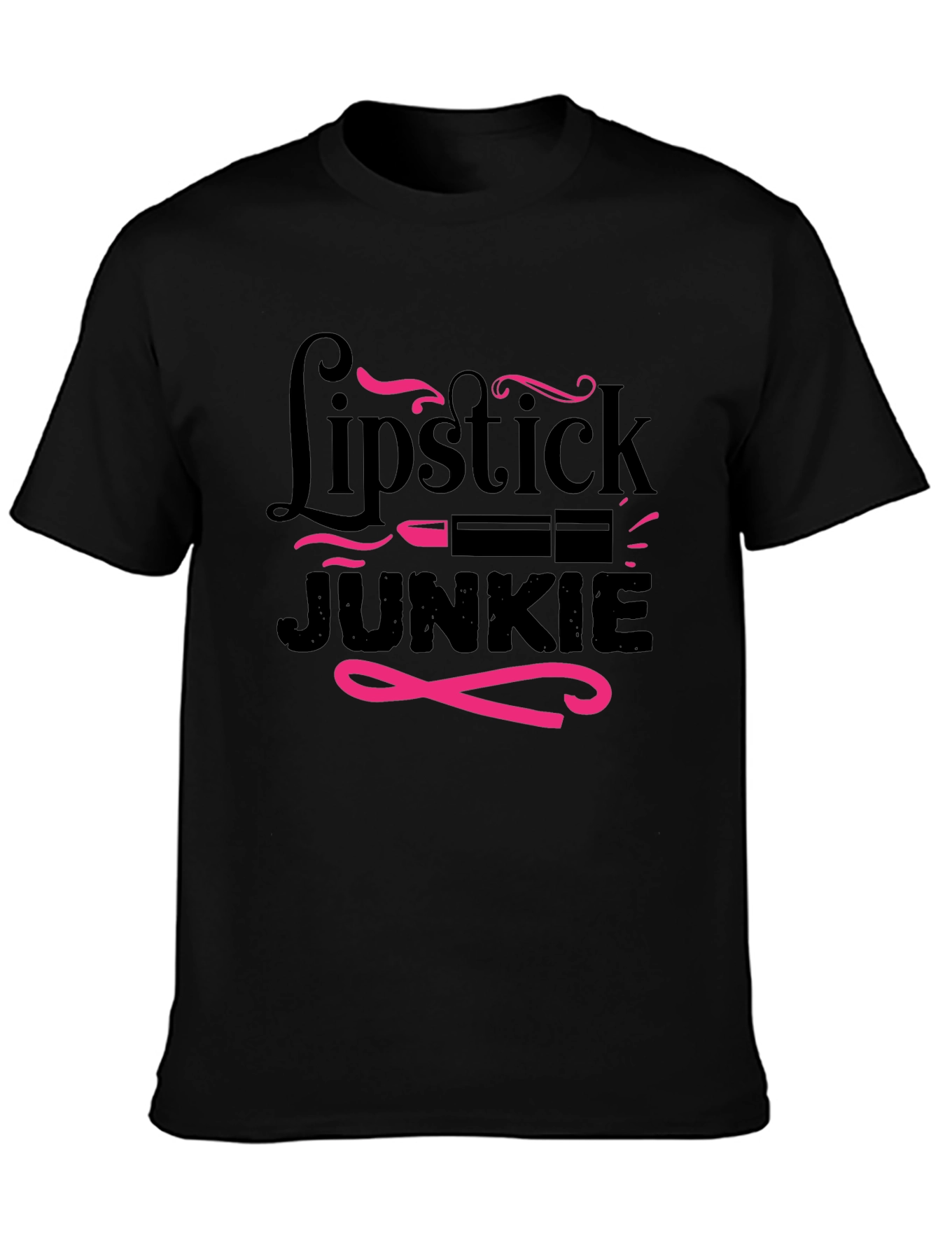 Lipstick Junkie Graphic T-Shirt - Stylish & Fun