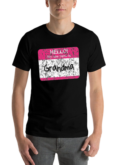 Hello Grandma T-Shirt - New Grandmother Gift