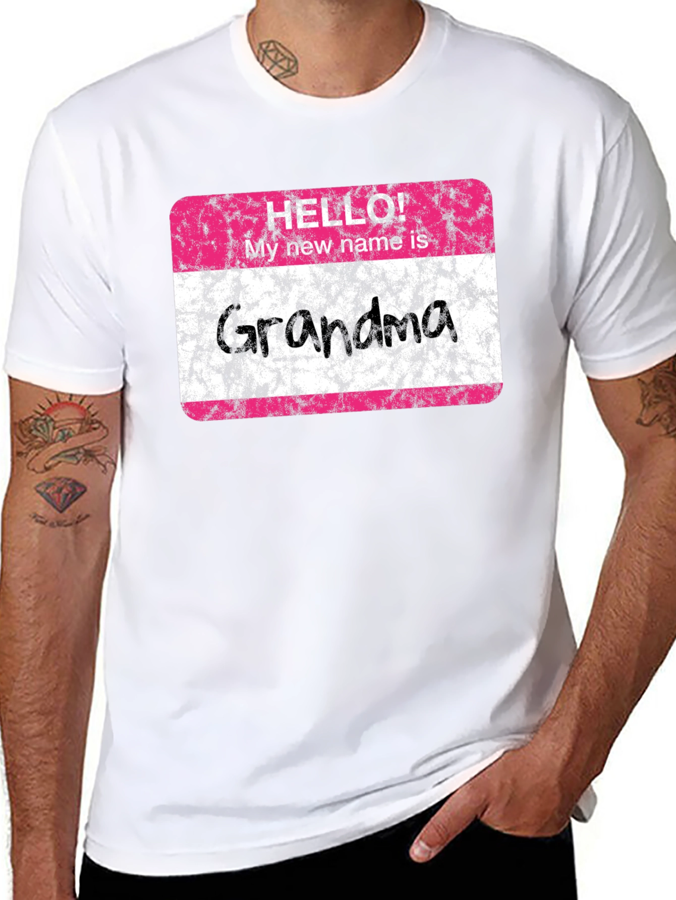 Hello Grandma T-Shirt - New Grandmother Gift