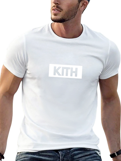 KITH Logo Black T-Shirt - Modern Streetwear