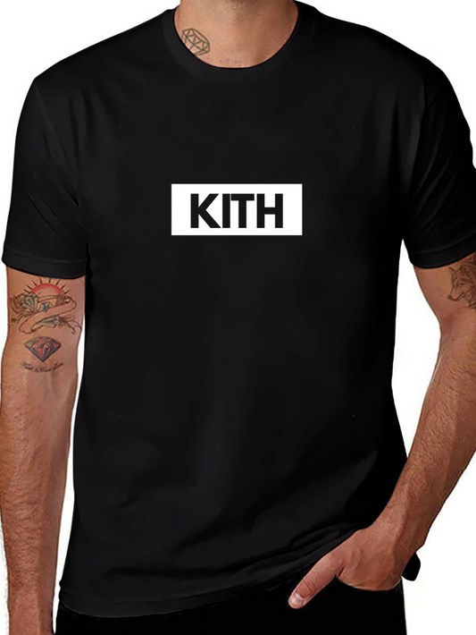 KITH Logo Black T-Shirt - Modern Streetwear