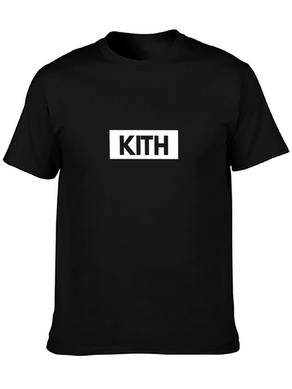 KITH Logo Black T-Shirt - Modern Streetwear