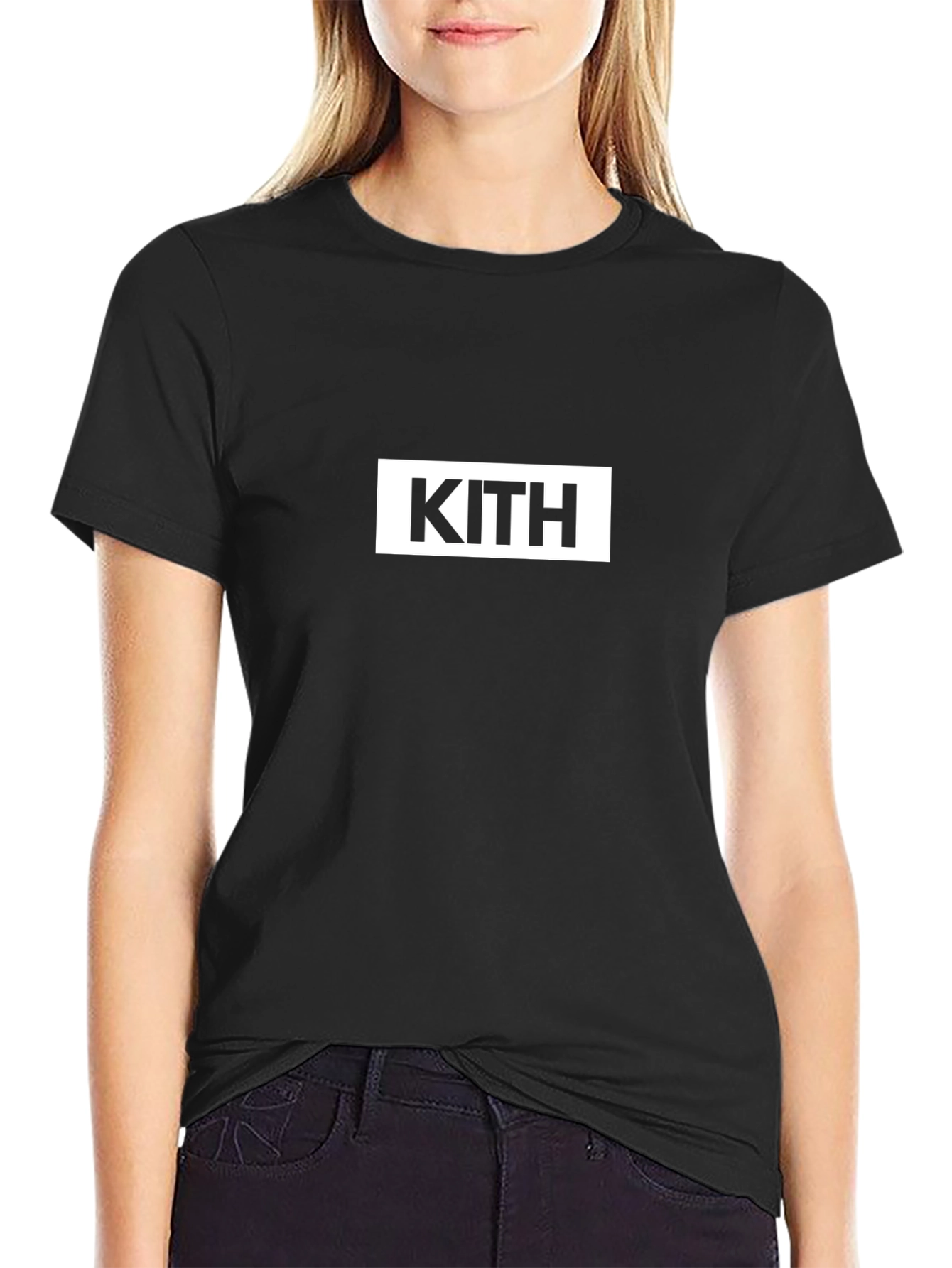 KITH Logo Black T-Shirt - Modern Streetwear