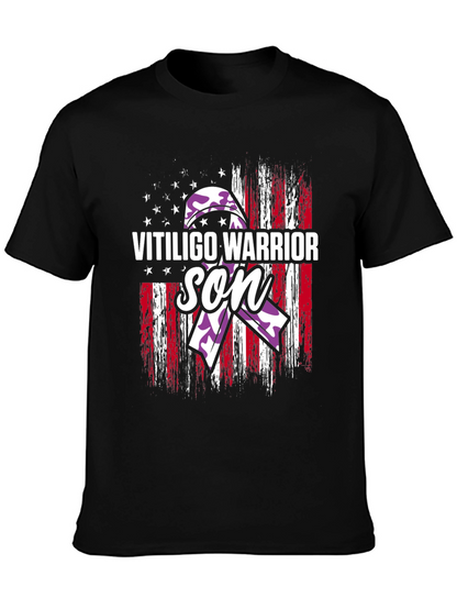 Vitiligo Warrior Son T-Shirt