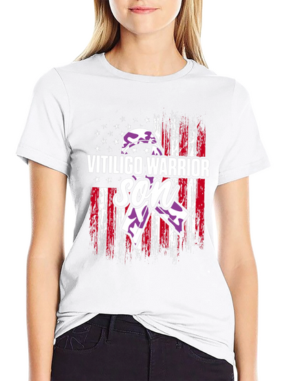 Vitiligo Warrior Son T-Shirt