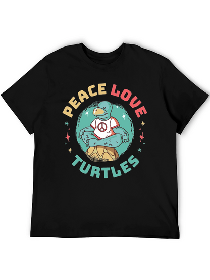 Peace Love Turtles Graphic T-Shirt