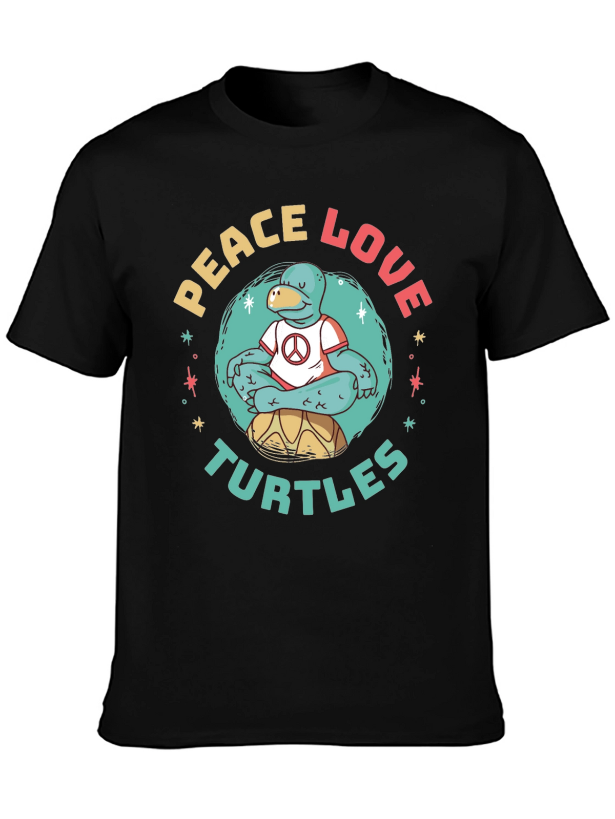 Peace Love Turtles Graphic T-Shirt