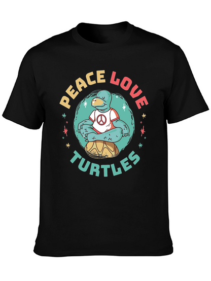 Peace Love Turtles Graphic T-Shirt