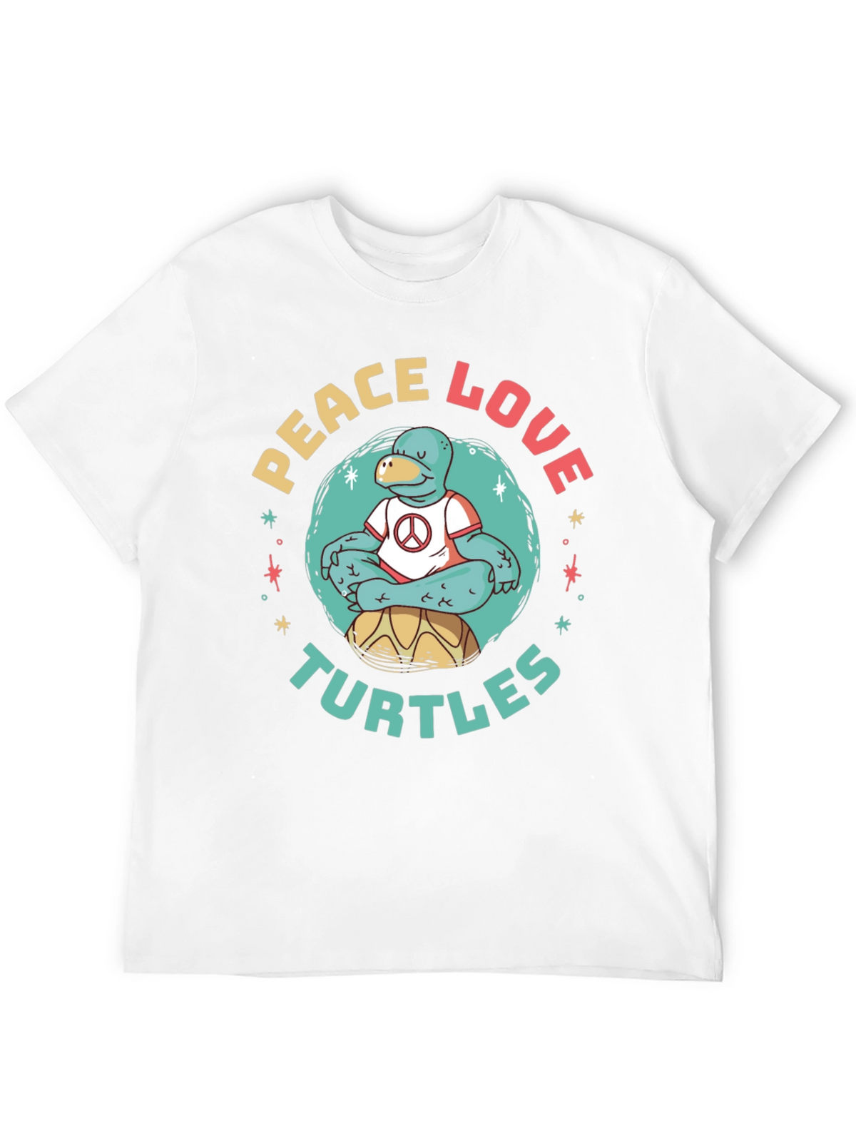 Peace Love Turtles Graphic T-Shirt