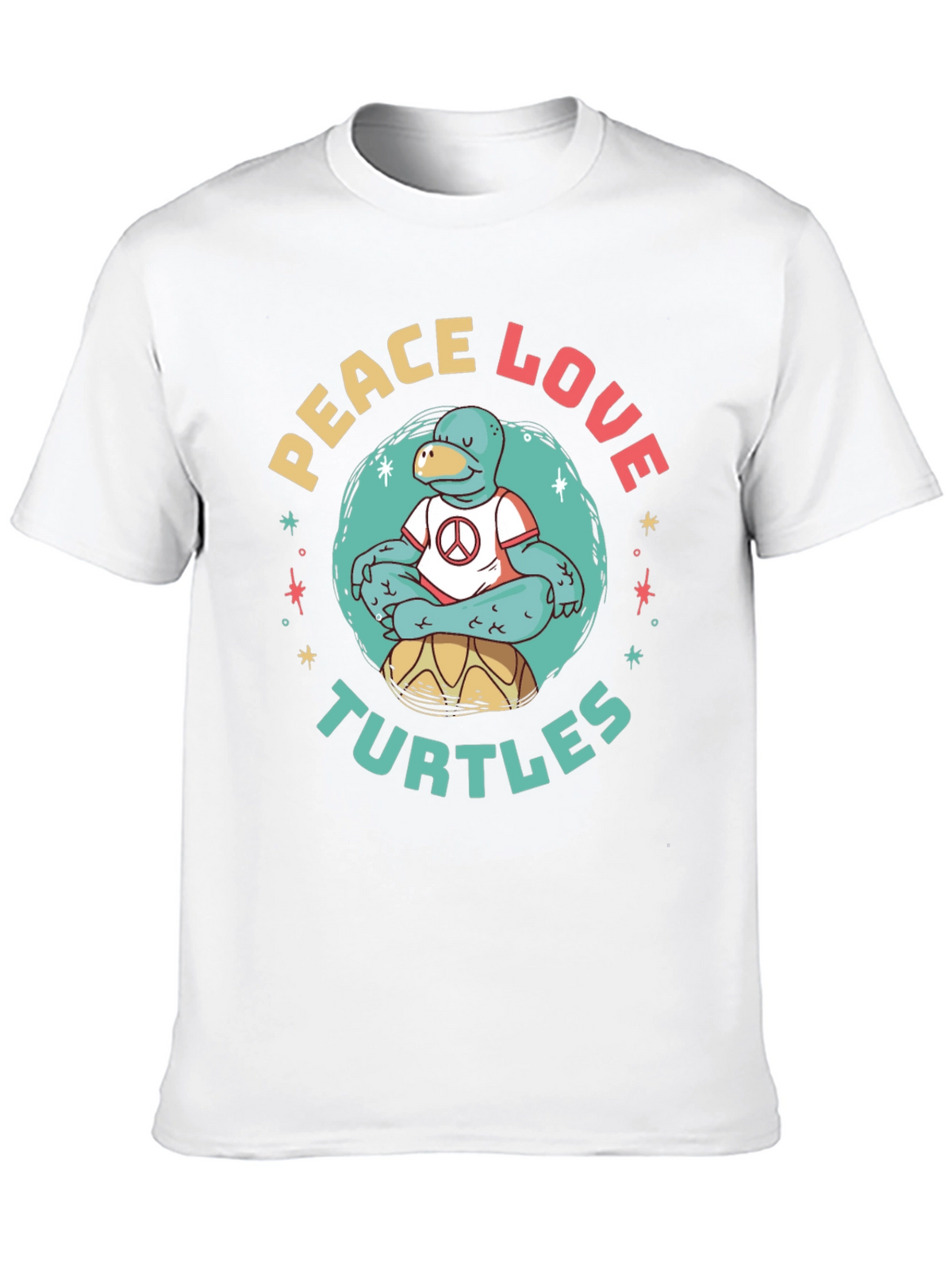 Peace Love Turtles Graphic T-Shirt