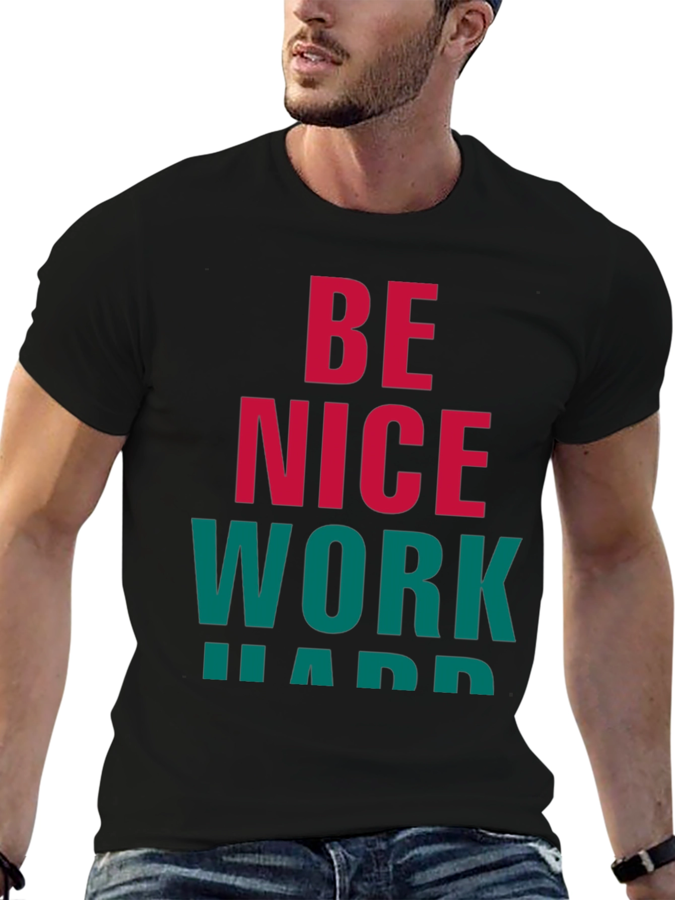 Be Nice Work Hard Graphic Tee