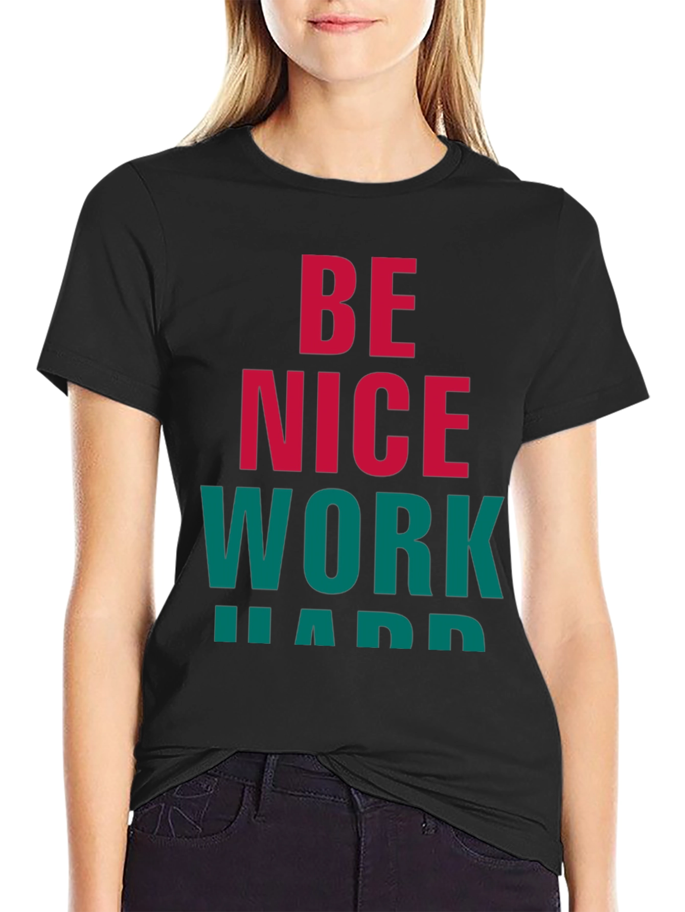 Be Nice Work Hard Graphic Tee