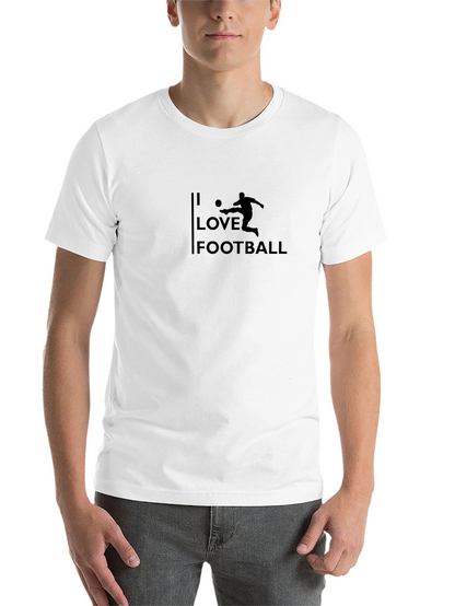 I Love Football Black T-Shirt